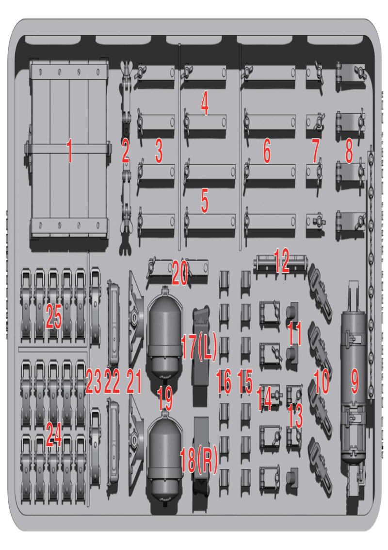 1/35 Tiger Initial Production Detail Set BSK Model BSKD35014