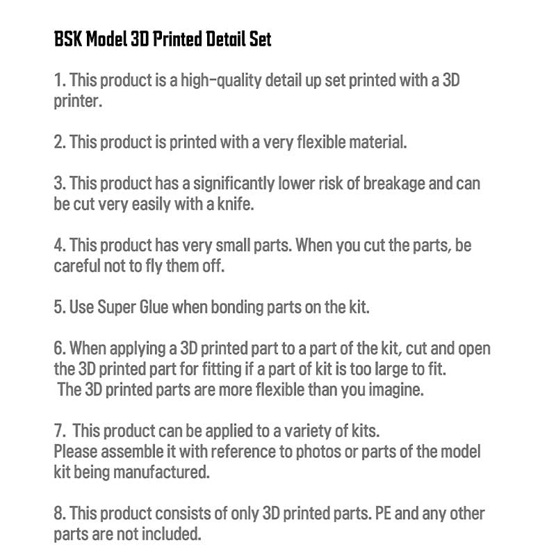 1/35 King Tiger Detail Set BSK Model BSKD35002