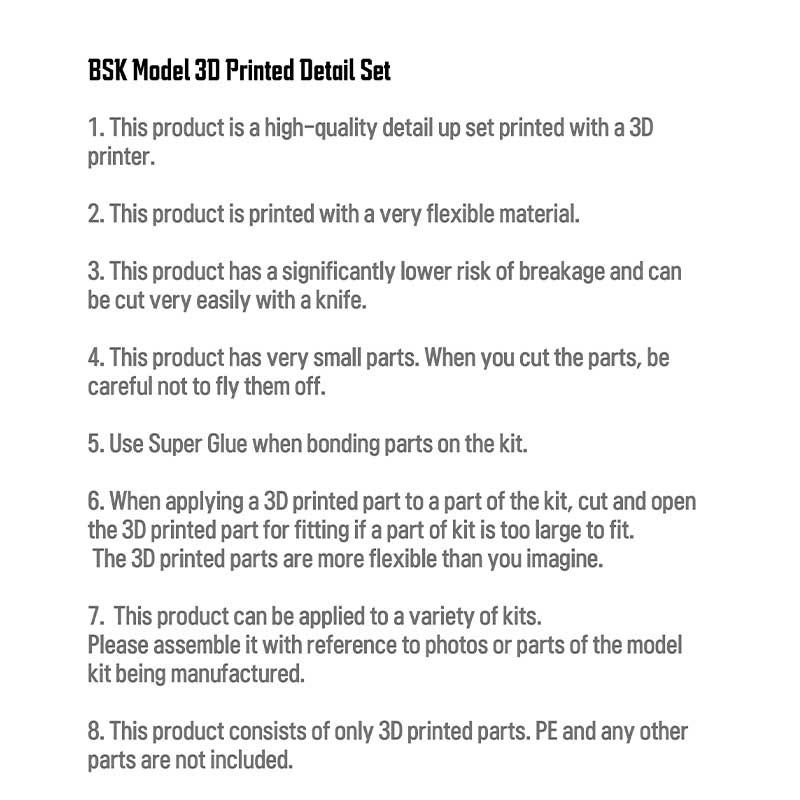 1/35 Tiger Detail Set BSK Model BSKD35001