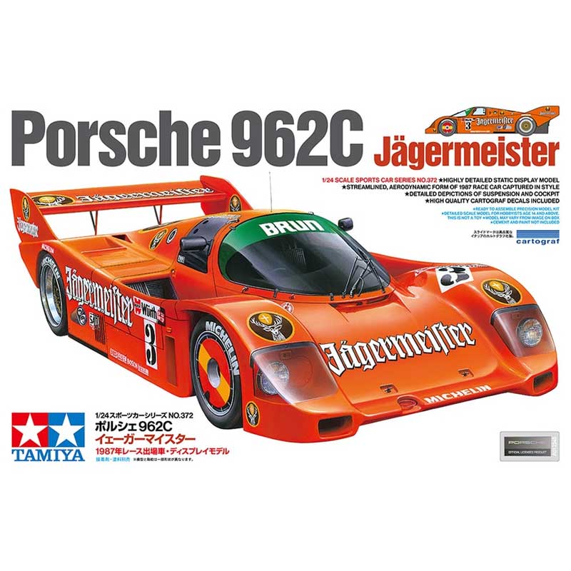 Tamiya Porsche 962C Jaeger. (1/24) 24372