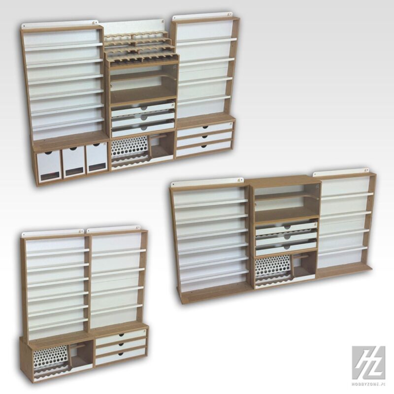 Hobbyzone Modular Paint Hanger x 7 Shelves S4B