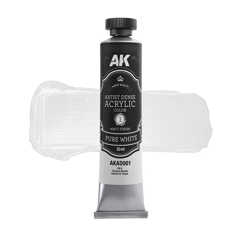 AK Interactive Pure White Acrylic (20ml) AK-AD001