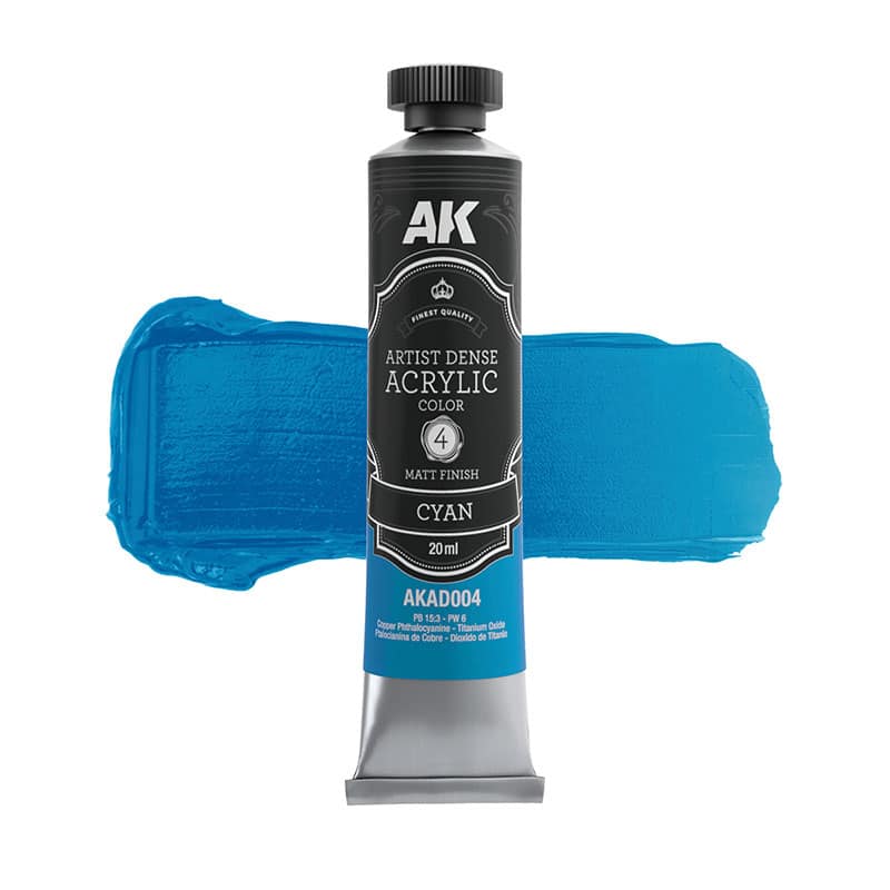 AK Interactive Cyan Acrylic (20ml) AK-AD004