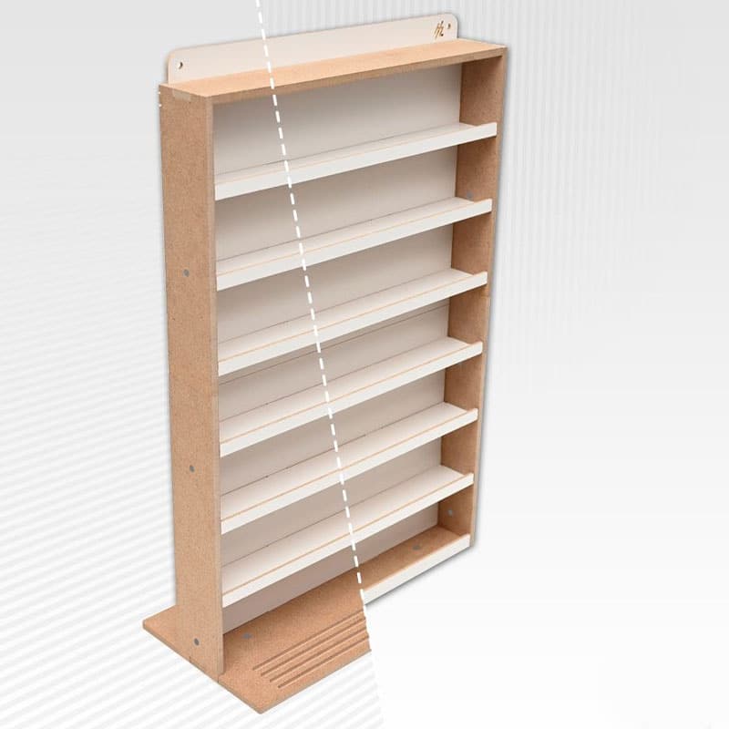 Hobbyzone Modular Paint Hanger x 7 Shelves S4B