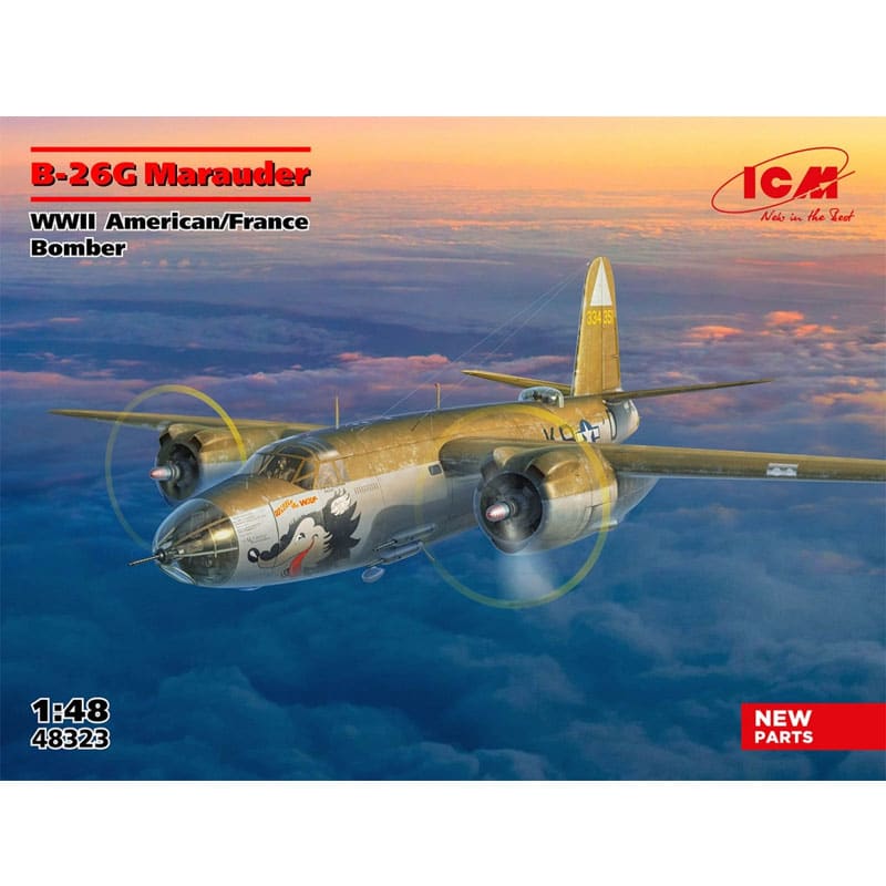 1/48 B-26G Marauder, WWII American/France Bomber ICM 48323