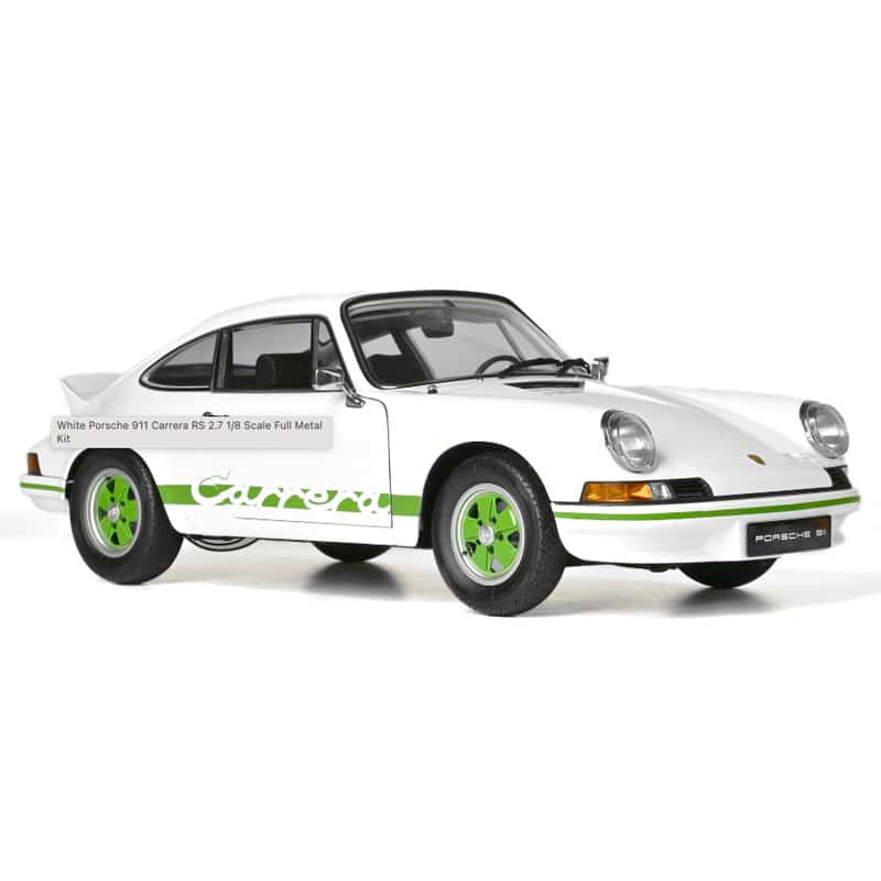1/8 White Porsche 911 Carrera RS 2.7 IXO Collections IXC911FKW