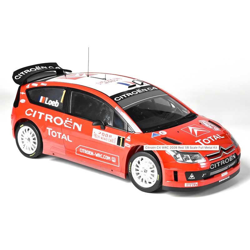 1/8 Citroen C4 WRC 2008 Red IXO Collections