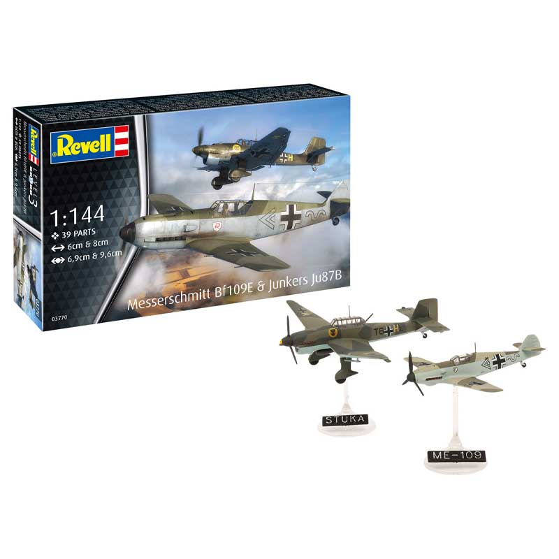 Revell Messerschmitt Bf109E & Junkers Ju87B Stuka (1/144) 03770