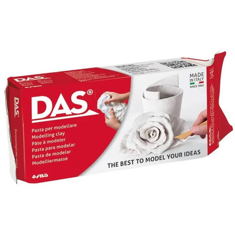 1kg White Modelling Clay Das 1000DAS