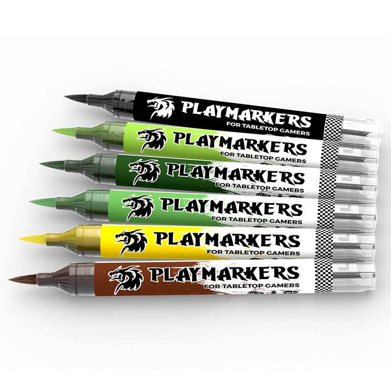 AK Interactive Playmarkers Set - Orcs & Goblins (6 Markers) AK-M104
