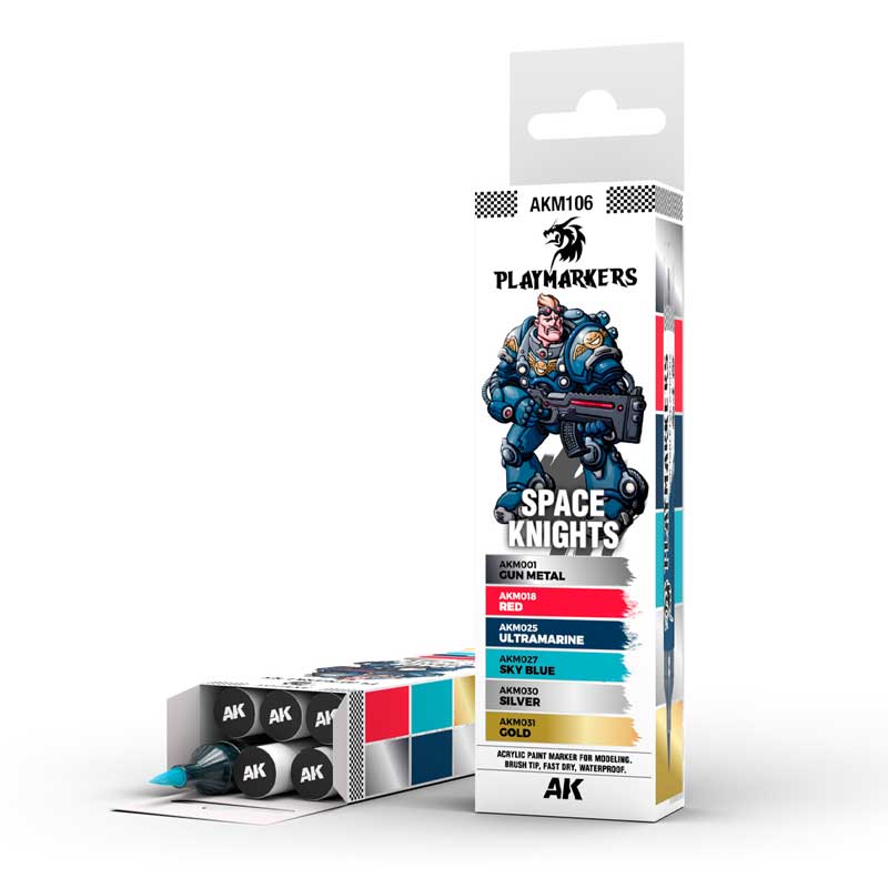 AK Interactive Playmarkers Set - Space Knight (6 Markers) AK-M106