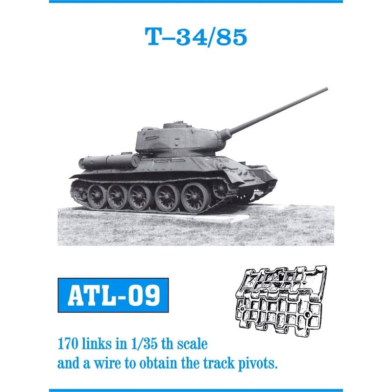 Friulmodel T-34/85 SU-85 SU-100 Metal Tracks (1/35) ATL-009