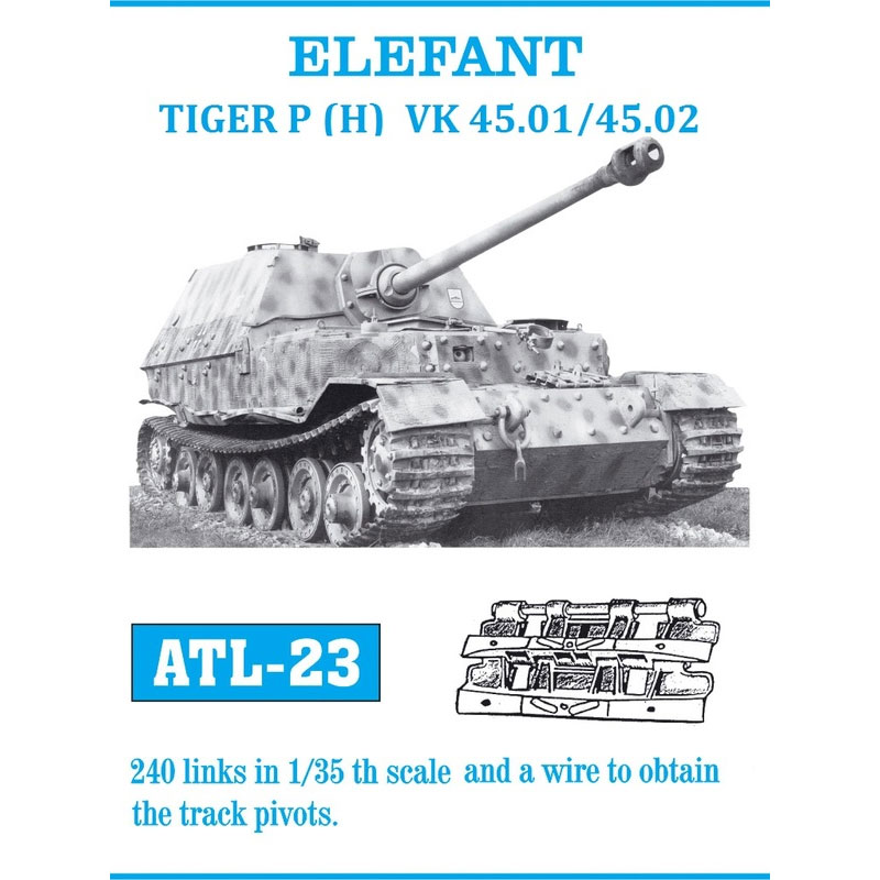 Friulmodel Elefant Tiger P VK 45.01/45.02 Metal Tracks (1/35) ATL-023