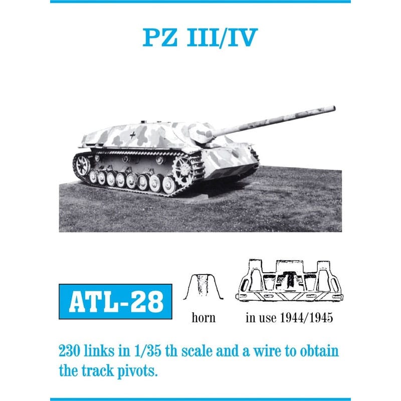 Friulmodel Pz III/IV Metal Tracks (1/35) ATL-028