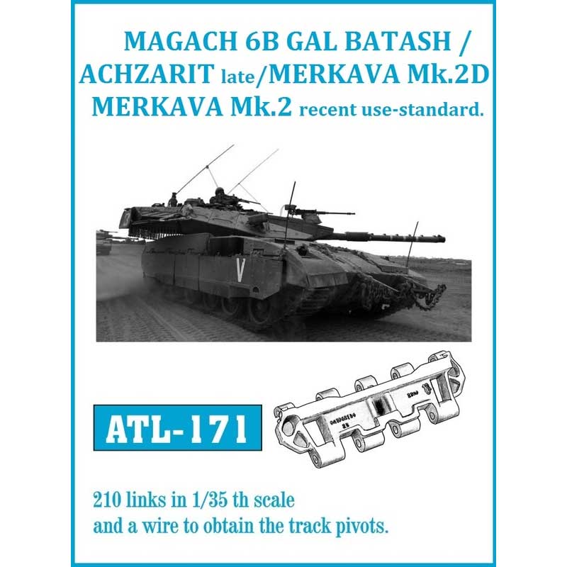 Friulmodel Gal Batash Achzarit Merkava Mk.3D Tracks (1/35) ATL-171
