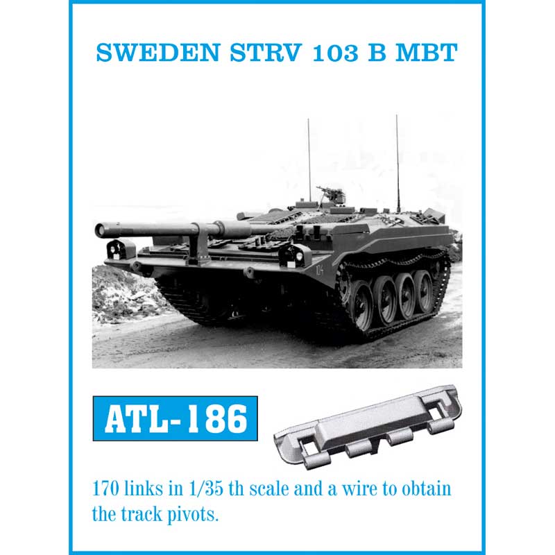 Friulmodel Sweden Strv 103B MBT Tracks (1/35) ATL-186