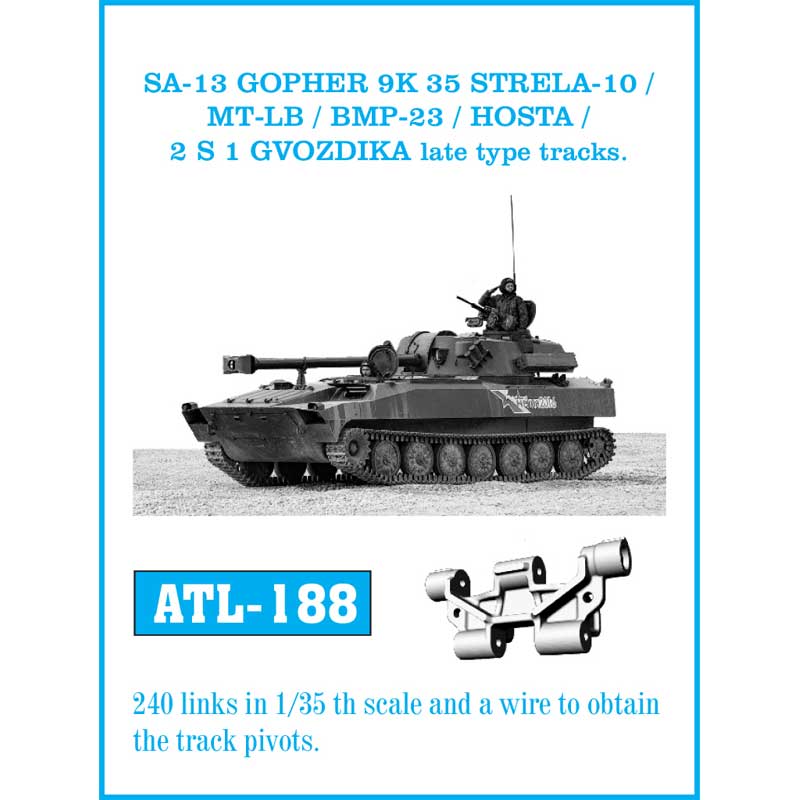 Friulmodel SA-13 Gopher Strela Late Type Tracks (1/35) ATL-188