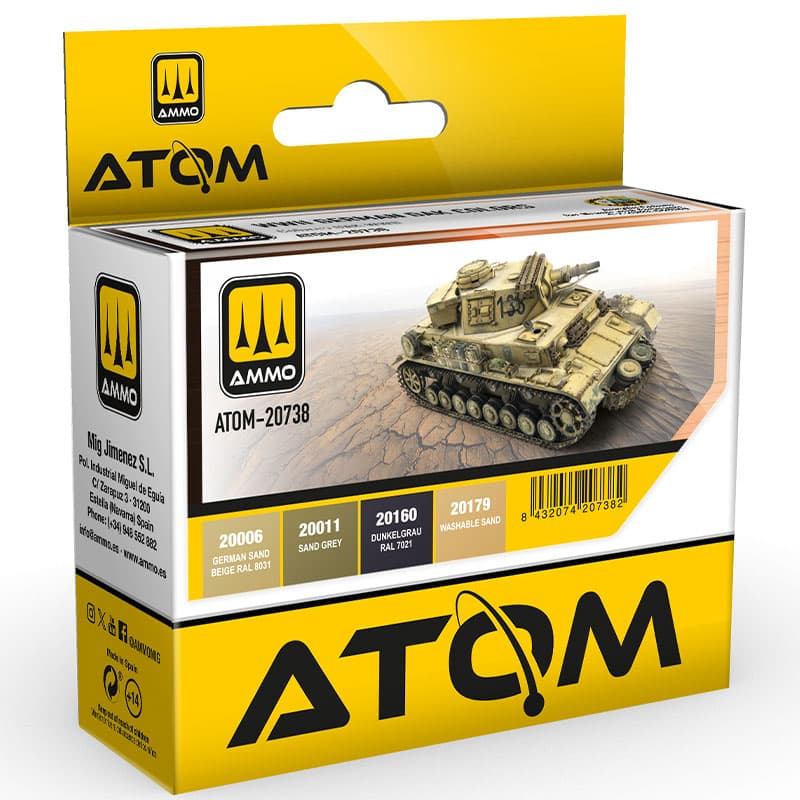 ATOM D.A.K Colors WWII Set Ammo ATOM-20738