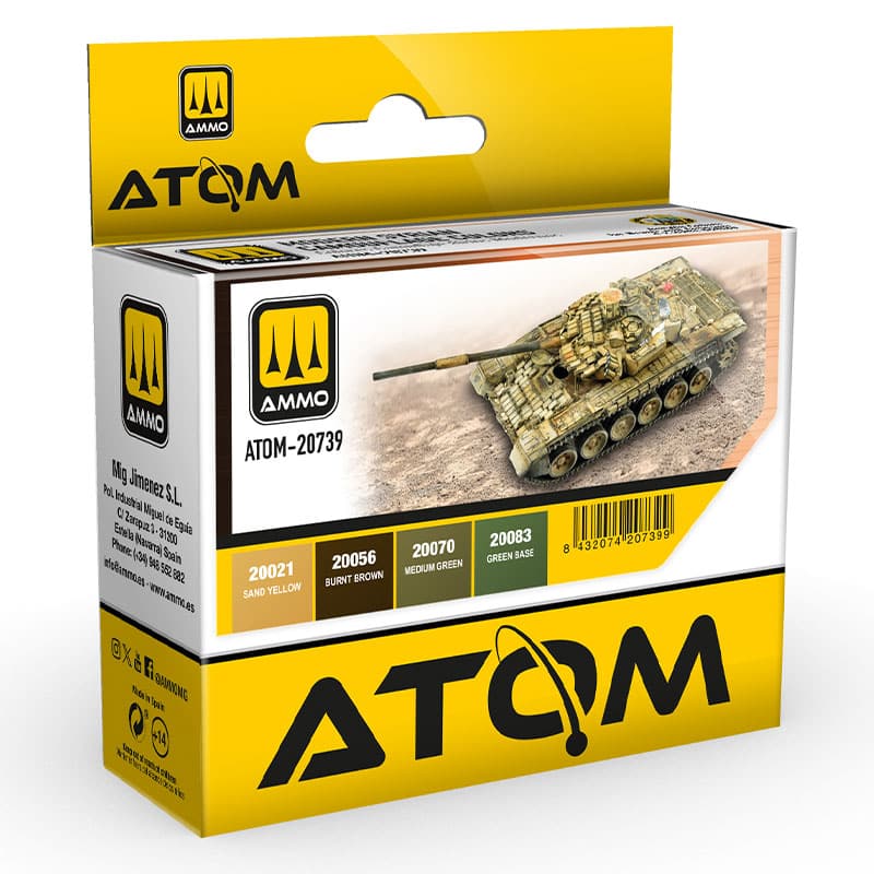 ATOM Modern Syria Camouflage Colors Set Ammo ATOM-20739