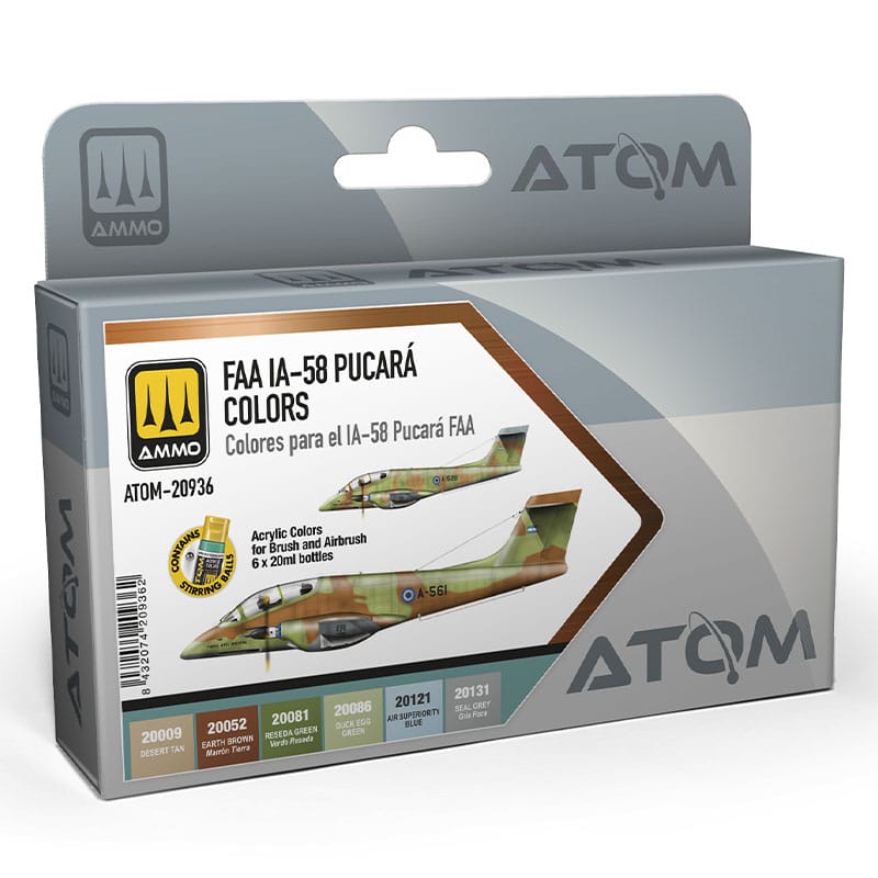 ATOM FAA IA-58 Pucará Colors Set Ammo ATOM-20936