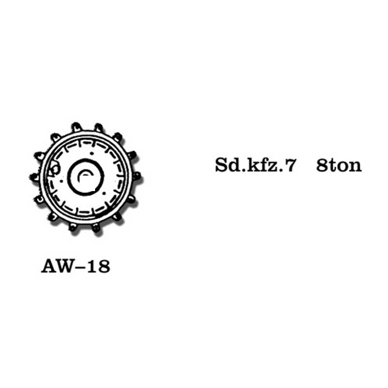 Friulmodel Sd.Kfz 7 8t Metal Wheels (1/35) AW-18