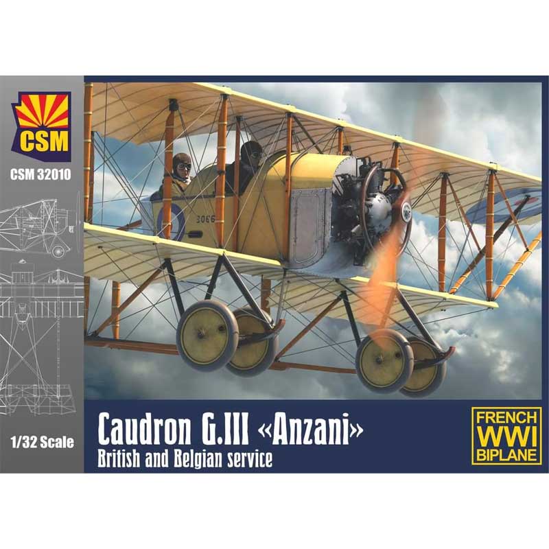 Copper State Models - Caudron G.III Anzani (1/32) 32010