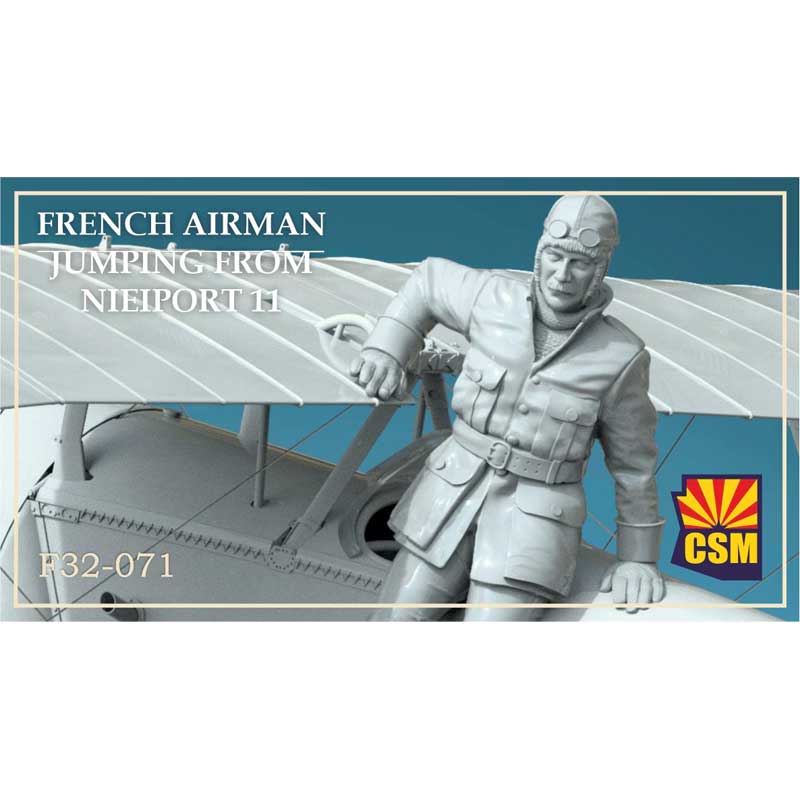 Copper State Models French Airman Jumping From Nieuport (1/32) F32-071