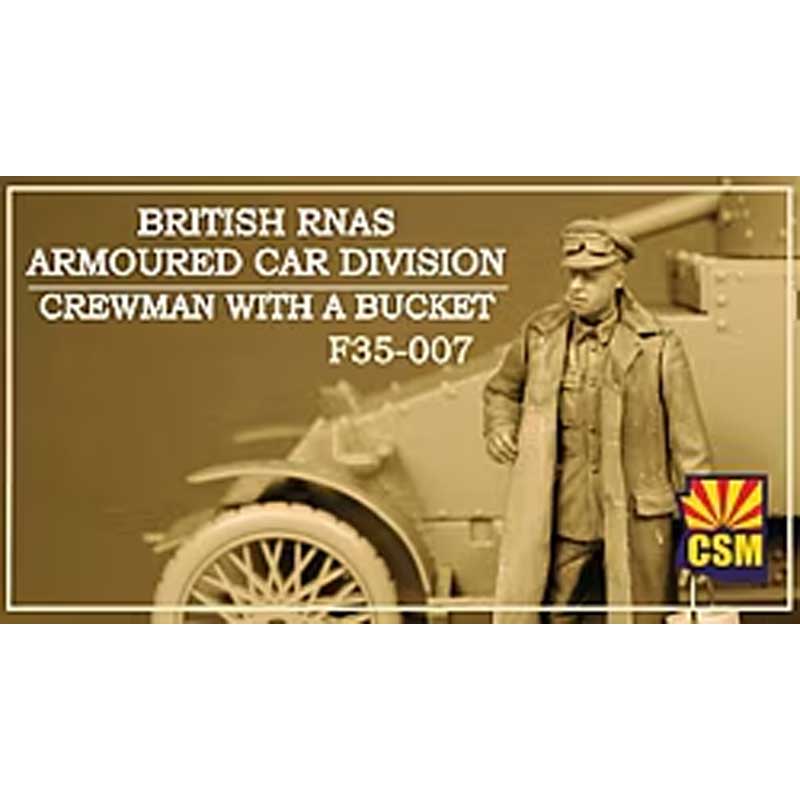 Copper State Models British RNAS Crewman With Bucket (1/35) F35-007