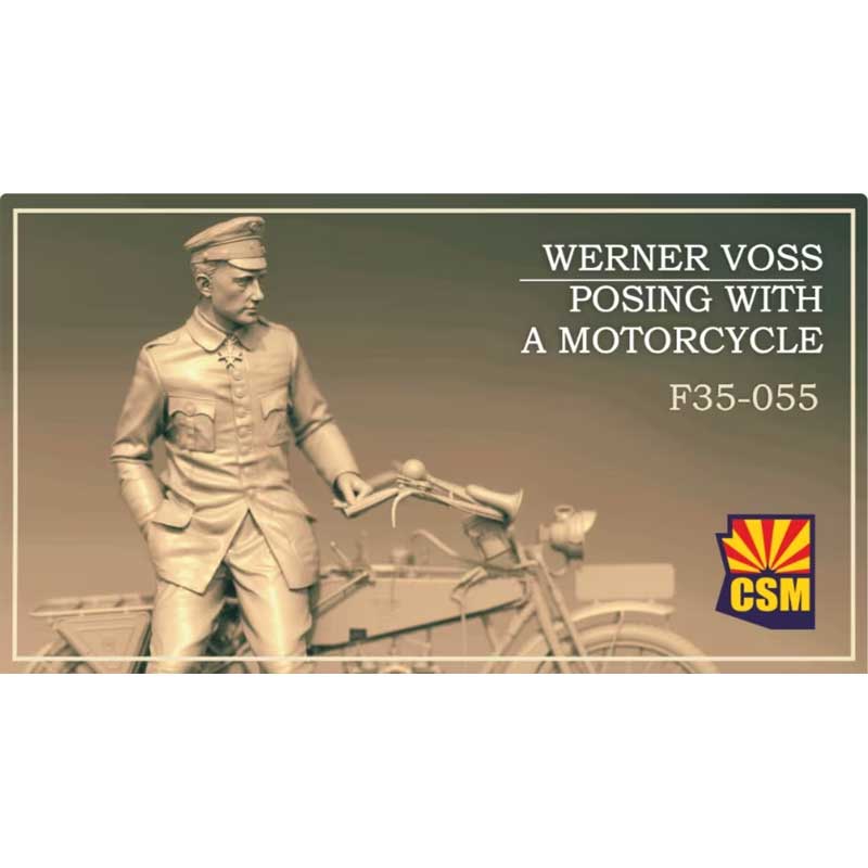Copper State Models Werner Voss With A Motorcycle (1/35) F35-055