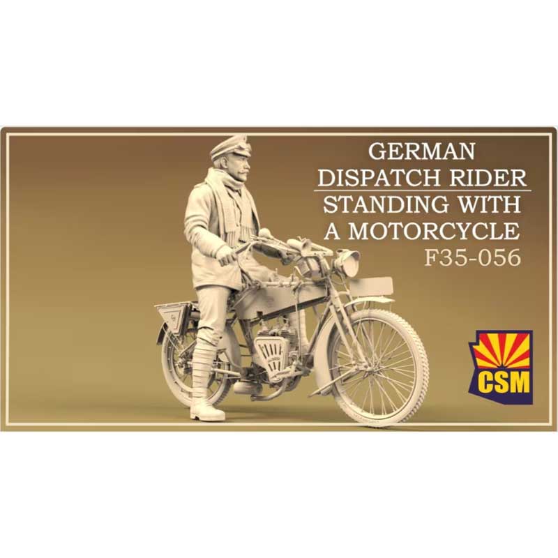Copper State Models German Dispatch Rider & Motorcycle (1/35) F35-056