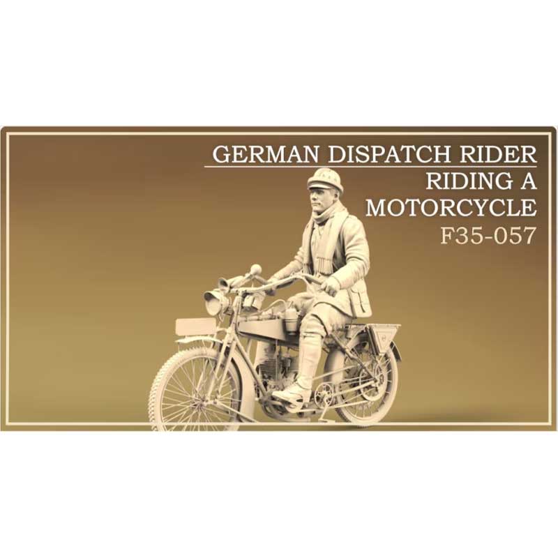 Copper State Models German Dispatch Rider & Motorcycle (1/35) F35-057
