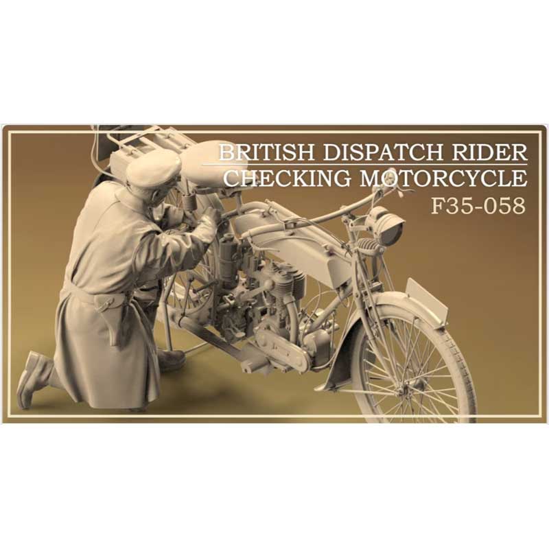 Copper State Models British Dispatch Rider & Motorcycle (1/35) F35-058