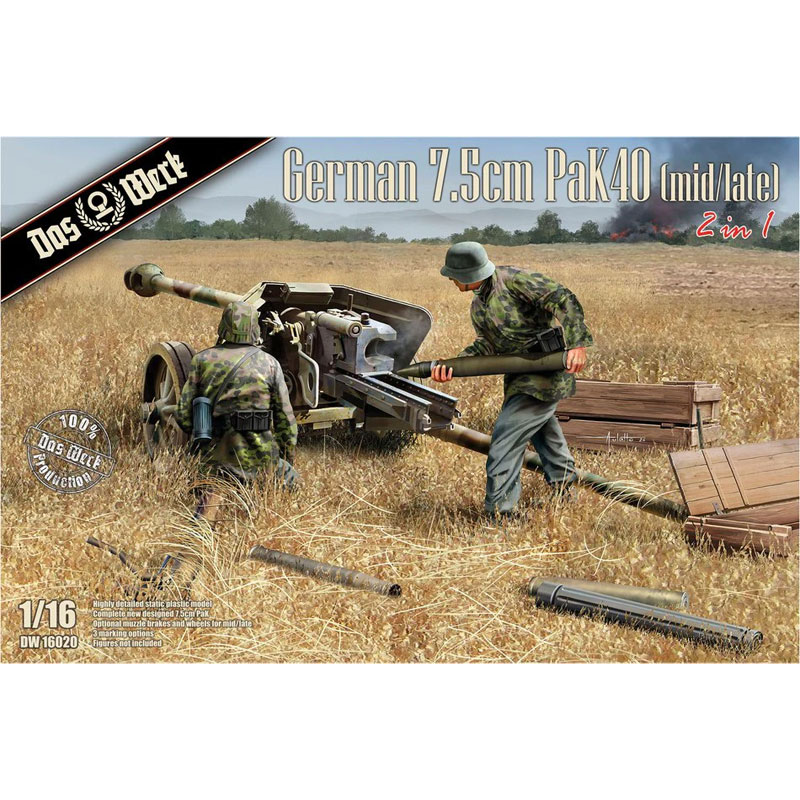 Das Werk German PAK40 7.5 cm Mid/Late 2 in 1 (1/16) DW16020