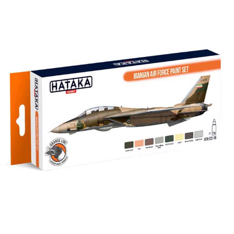 Hataka Orange Line Paint Set - Air Force (Orange HTK-CS119