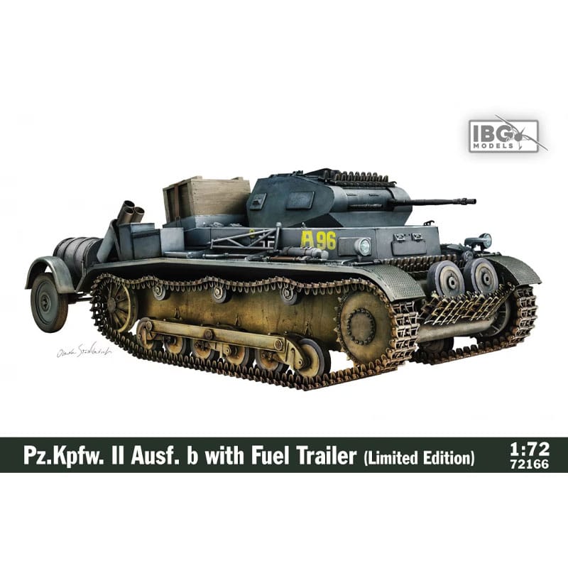 IBG Models Pz.Kpfw. II Ausf. b with Fuel Trailer (Limited Edition) (1/72) 72166