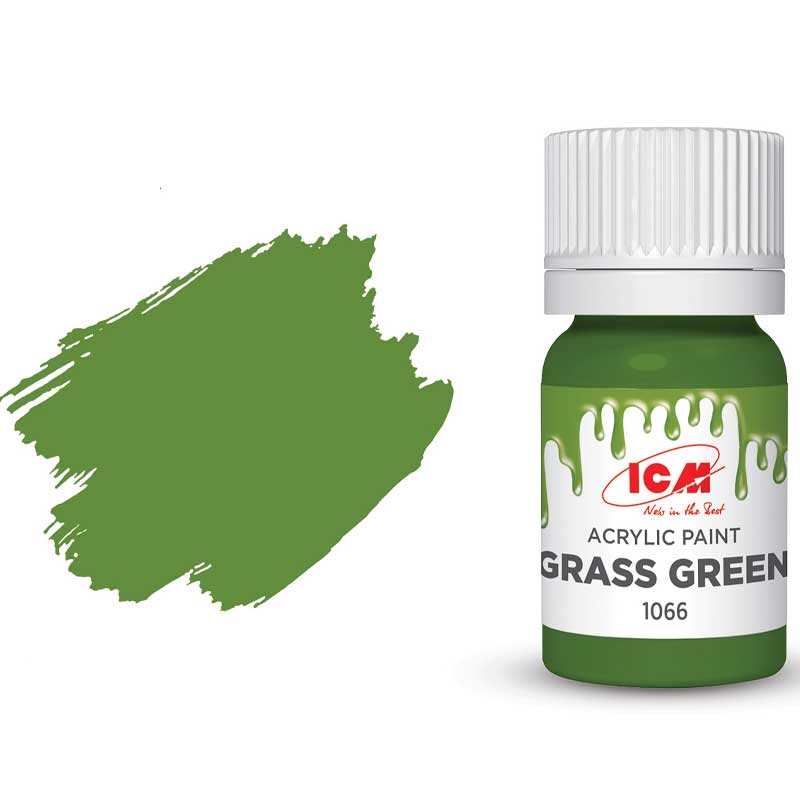 ICM Acrylic Paint - Grass Green (12ml) 1066