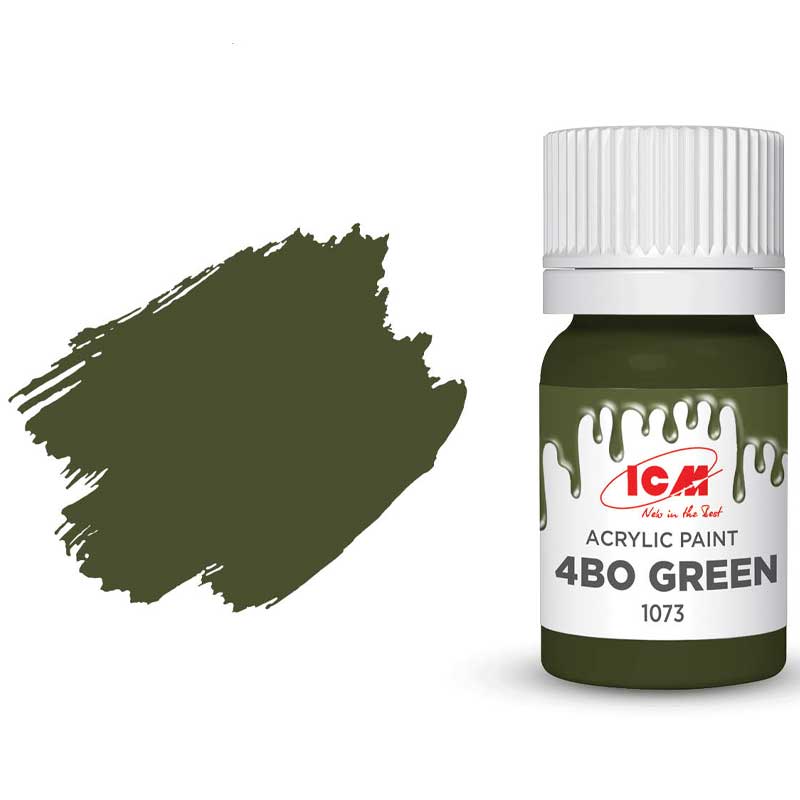 ICM Acrylic Paint - Russian Green (4–ë–û) (12ml) 1073