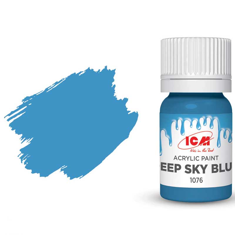 ICM Acrylic Paint - Deep Sky Blue (12ml) 1076