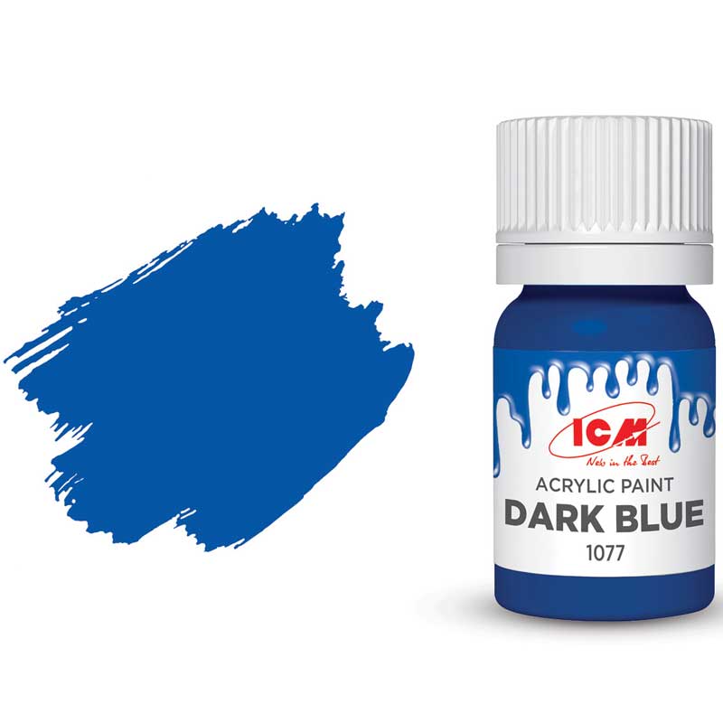 ICM Acrylic Paint - Dark Blue (12ml) 1077