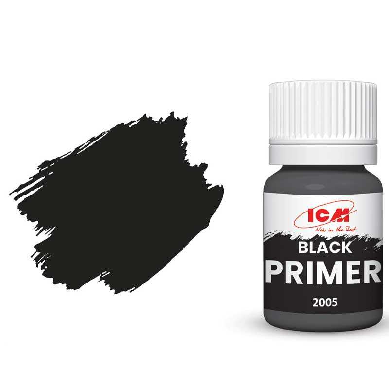 ICM Acrylic Paint - Black Primer (12ml) 2005