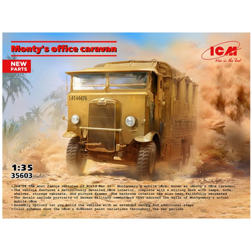 1/35 Monty's Mobile Office Caravan ICM 35603