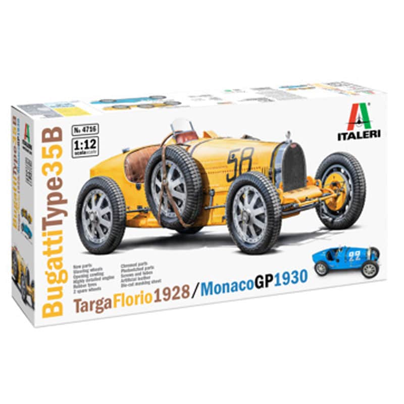 Italeri Bugatti Type 35B - Targa Florio '29 / Monaco GP '30 (1/12) 4716