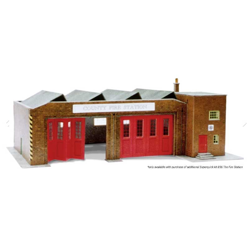 1/72 (HO/OO) Bus Depot / Fire Station / Hanger Superquick SQB34