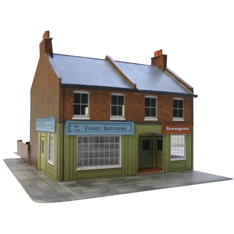 1/72 (HO/OO) Terrace Corner (Red Brick) Superquick SQC7