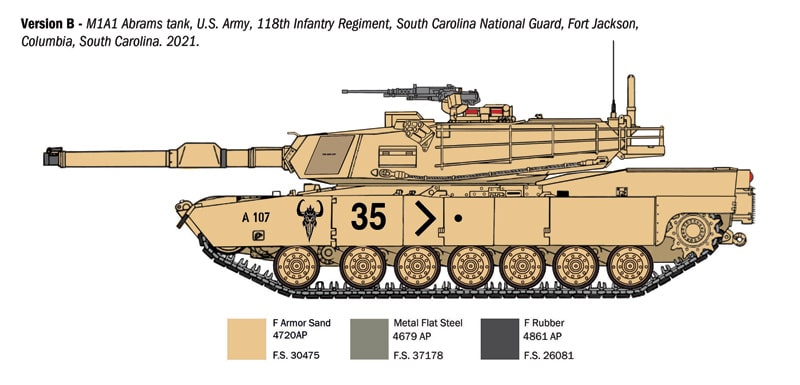 Italeri M1A1/A2 Abrams (1/35) 6596