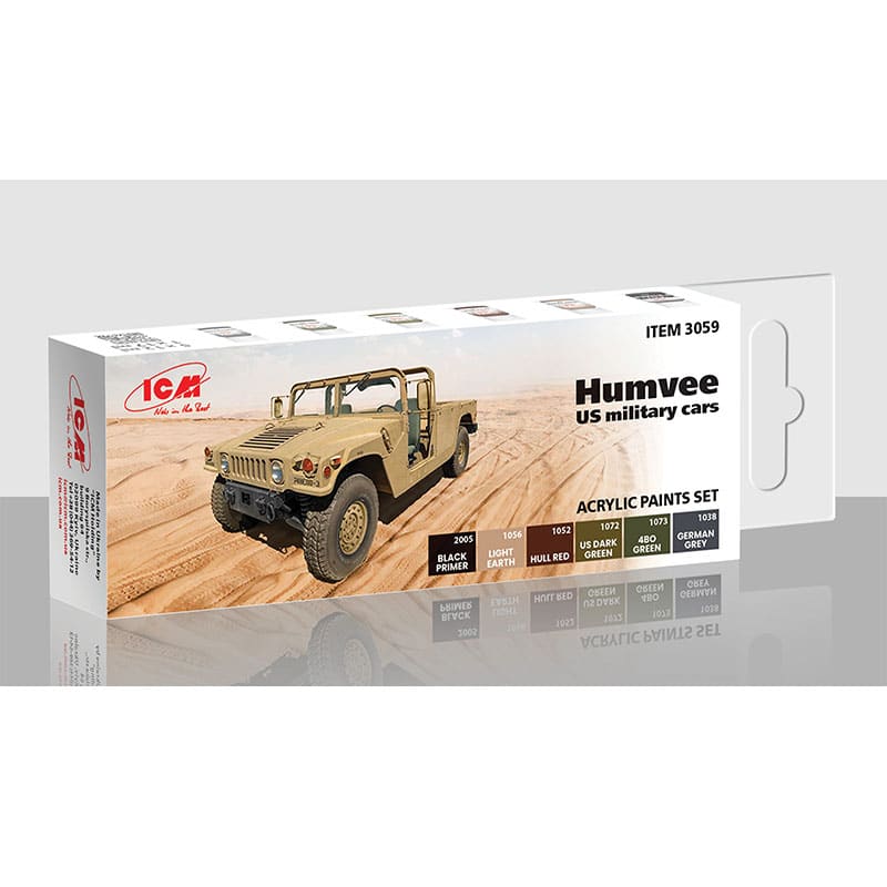 ICM Paint Set - Humvee, US Military Cars 3059