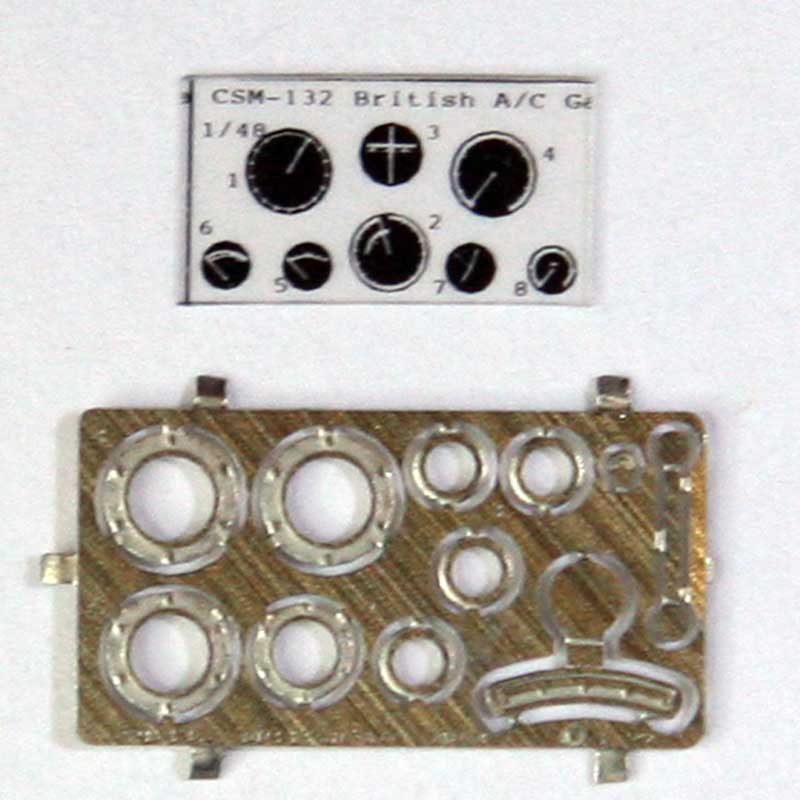 Copper State Models British Instrument Gauge Set (1/32) A32-131