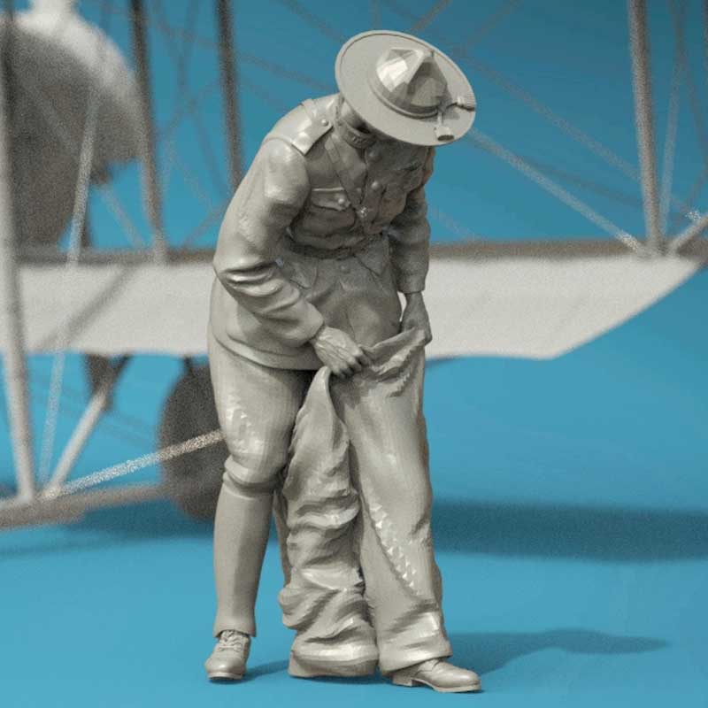 Copper State Models US Army Airman Putting On A Suit (1/32) F32-055
