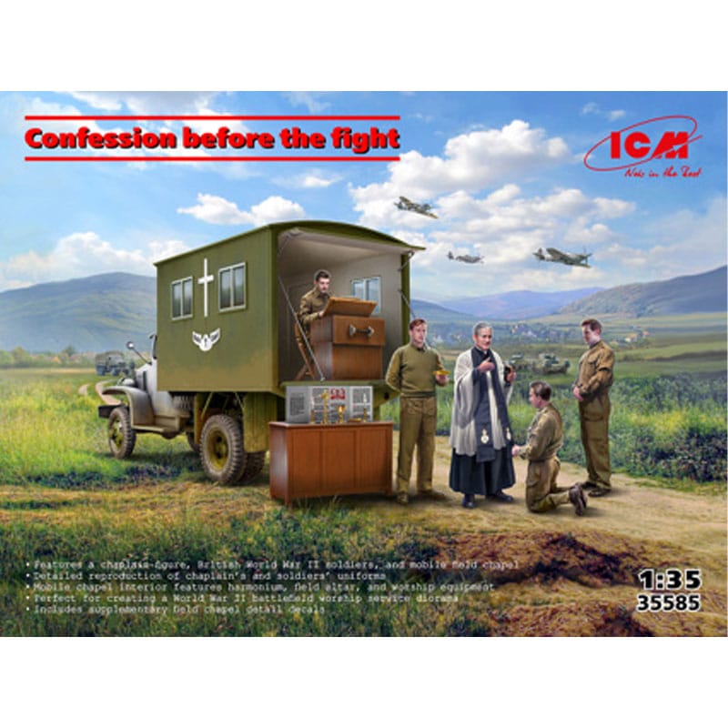 1/35 Confession Before The Fight, WWII Mobile Field Chapel ICM 35585