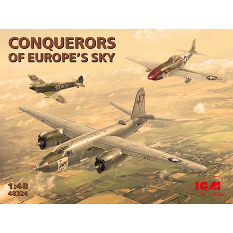1/48 Conquerors of Europe's Sky (Set of 3 Aircraft) ICM 48324
